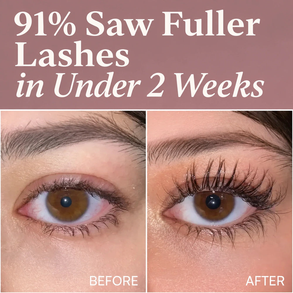 91 percent fuller lashes